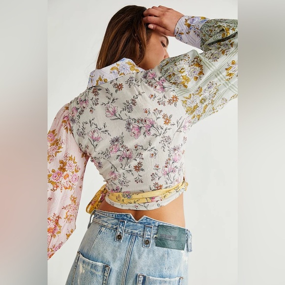 Free People Lucky Penny Wrap Top - Picture 4 of 9